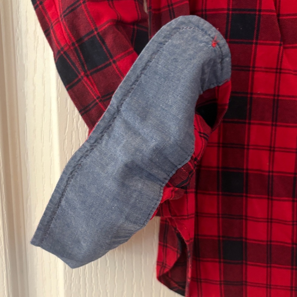 Talbots Red and Black Checkered Shirt - Picture 4 of 4